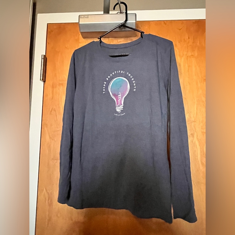 Life Is Good Navy Long Sleeve Tee